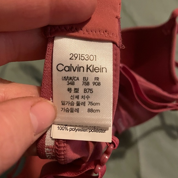 🔊Calvin Klein | Pink Bra Sz 34B - Picture 2 of 3